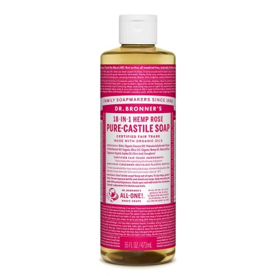 Dr. Bronner's Rose Castile Liquid Soap 473ml
