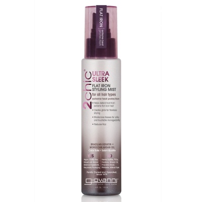 Giovanni 2chic Ultra-Sleek Brazilian Keratin & Argan Oil Flat Iron Styling Mist 118ml