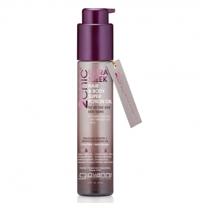 Giovanni 2chic Ultra-Sleek Brazilian Keratin & Argan Oil Hair & Body Super Potion Oil 53ml (1.8fl.oz)