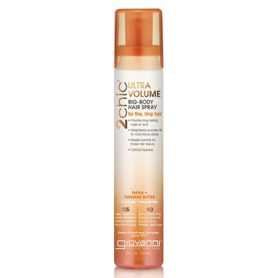 Giovanni 2chic Ultra-Volume Papaya & Tangerine Butter Big Body Hair Spray 147ml