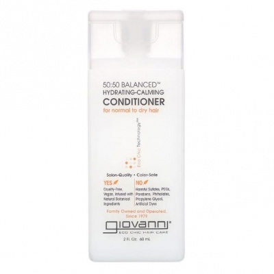 Giovanni 50:50 Balanced Hydrating Calming Conditioner 60ml (Travel Size)