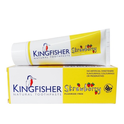 Kingfisher Children's Strawberry Toothpaste Fluoride Free 75ml