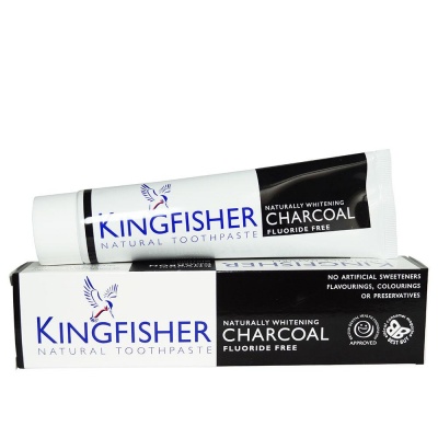 Kingfisher Charcoal Toothpaste Fluoride Free 100ml