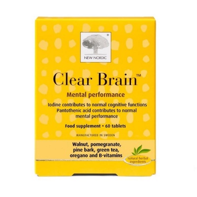 New Nordic Clear Brain Food Supplement 60 Tablets