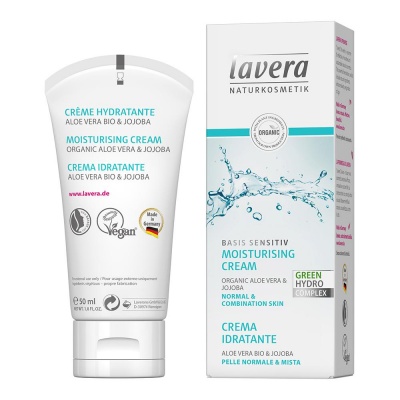 Lavera Basis Sensitive Moisturising Cream 50ml - For Normal and Combination skin