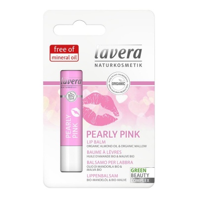 Lavera Organic Lip Balm - Pearly Pink - 4.5g