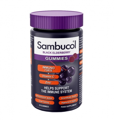 Sambucol ImmunoForte Black Elderberry Gummies 30 Gummies