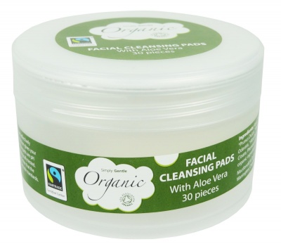 Simply Gentle Organic Cosmetic Lotion Pads Pack of 30