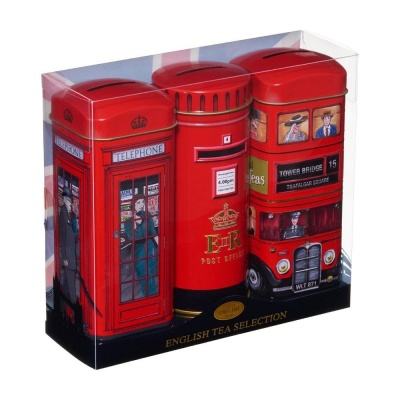 New English Teas Heritage Range - Phone Box, Bus and Letter Box Triple Pack Gift Set