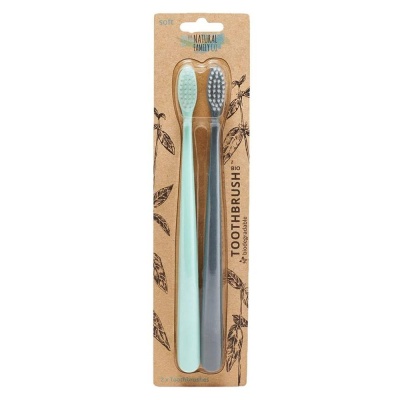 NFco Twin Pack Bio Toothbrush - Rivermint & Monsoon Mist