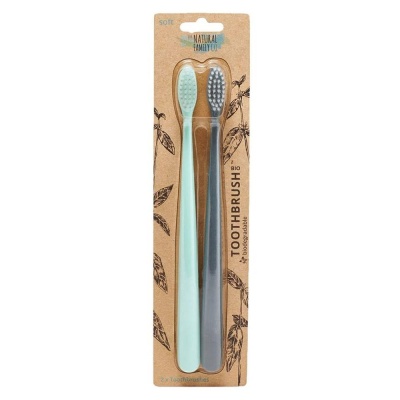 NFco Twin Pack Bio Toothbrush - Rivermint & Monsoon Mist