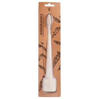 NFco Ivory Desert Bio Toothbrush & Stand