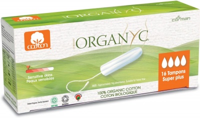 Organyc Organic Cotton Tampons - Super Plus - 16 Per Pack