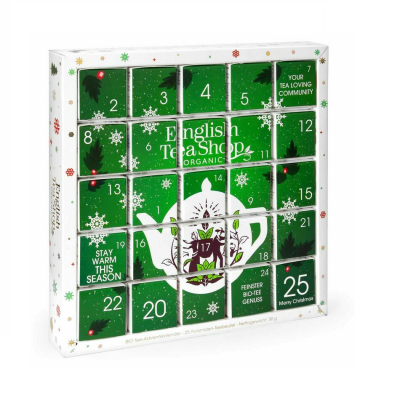 English Tea Shop Green Advent Calendar Puzzle 25 Loose Leaf Tea Bags