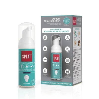 Splat Express Oral Care Foam 50ml - Mint Flavour