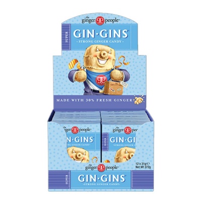 The Ginger People Gin Gins Boost Caramel 31g - Box of 12