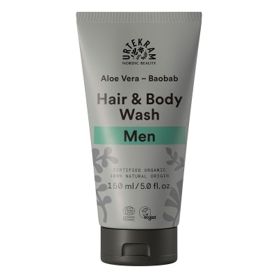 Urtekram Men Aloe Vera Baobob Hair & Body Wash 150ml