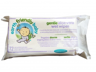 Earth Friendly Baby Gentle Aloe Vera Wipes 72 Wipes